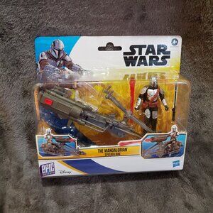 Star Wars G0372 Epic World of Action The Mandalorian Action Figure & Speeder